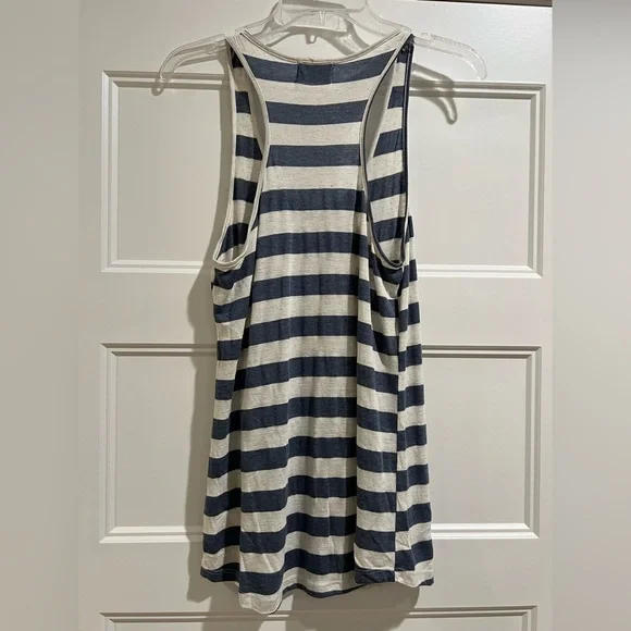 Navy and Cream Nautical Striped Tank Top - Picture 2 of 6